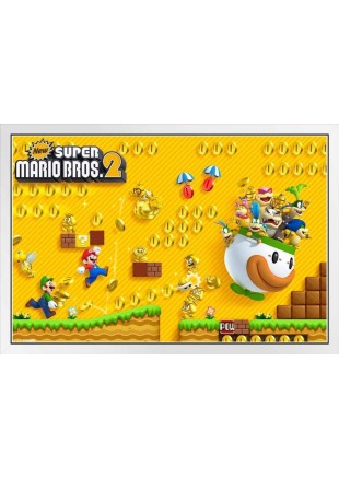 CADRE 11" X 18'' NEW SUPER MARIO 2  (NEUF)