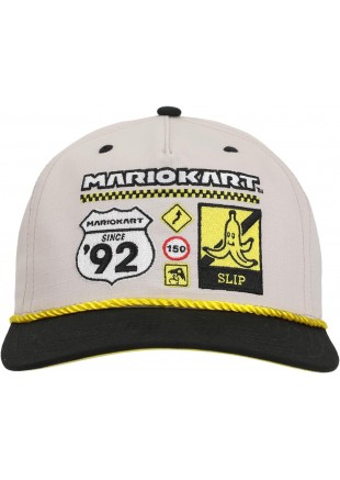 CASQUETTE MARIO KART PIT CREW GRISE SNAPBACK  (NEUF)