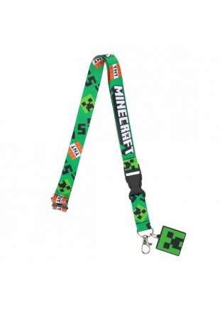 LANYARD MINECRAFT TNT CREEPER  (NEUF)