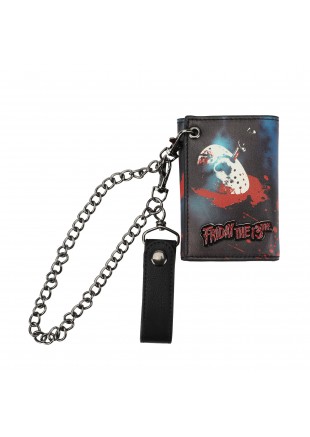 PORTE FEUILLE AVEC CHAINE FRIDAY THE 13TH  (NEUF)