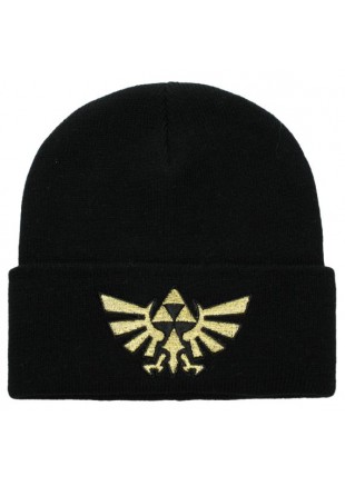 TUQUE ZELDA NOIRE HYLIAN LOGO  (NEUF)