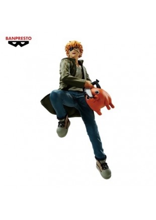 FIGURINE CHAINSAW MAN VIBRATION STARS DENJI ET POCHITA PAR BANPRESTO  (NEUF)