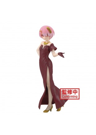 FIGURINE RE:ZERO STARTING LIFE IN ANOTHER WORLD RAM GLITTER & GLAMOUR 8 POUCES PAR BANPRESTO  (NEUF)