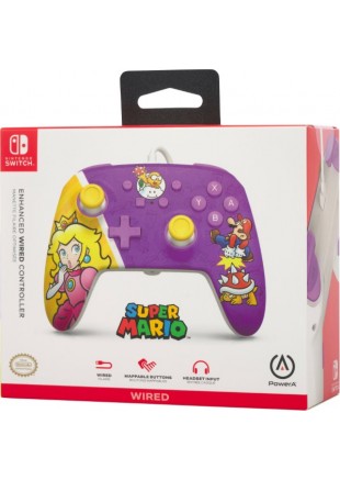 MANETTE AVEC FIL POWER A SUPER MARIO PREINCESS PEACH BATTLE  (NEUF)