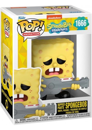 FIGURINE POP! ANIMATION SPONGEBOB SQUAREPANTS #1666 RIPPED PANTS SPONGEBOB  (NEUF)