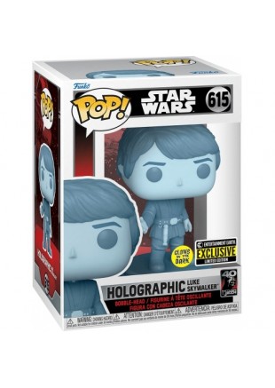 FIGURINE POP! STAR WARS #615 HOLOGRAPHIC LUKE SKYWALKER  (NEUF)