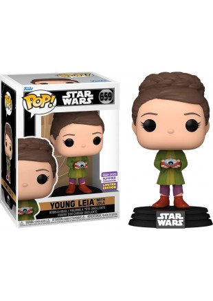 FIGURINE POP! STAR WARS #659 YOUNG LEIA WITH LOLA  (NEUF)