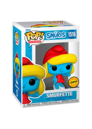 FIGURINE POP! TELEVISION THE SMURFS #1516 SMURFETTE (CHASE)  (NEUF)