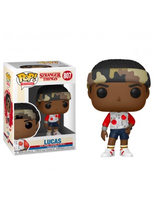 FIGURINE POP! TELEVISION  STRANGER THINGS #807 LUCAS  (NEUF)