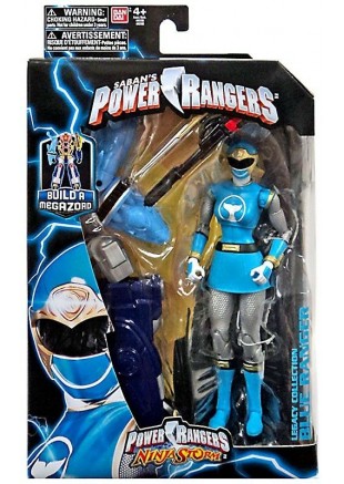 FIGURINE POWER RANGERS NINJA STORM LEGACY COLLECTION BLUE RANGER  (NEUF)