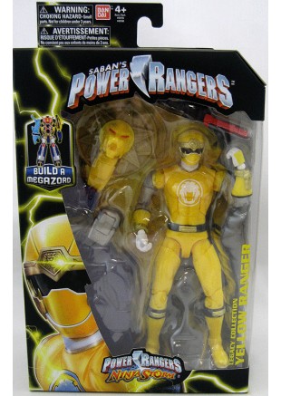 FIGURINE POWER RANGERS NINJA STORM LEGACY COLLECTION YELLOW RANGER  (NEUF)